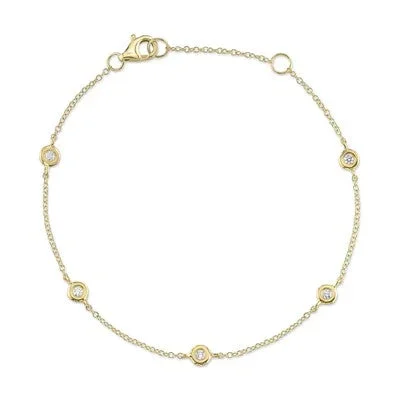 0.13CT 7″ DIAMONDS BY THE YARD BRACELET
