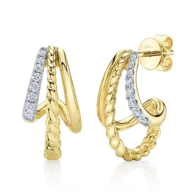 0.21CT DIAMOND EARRING