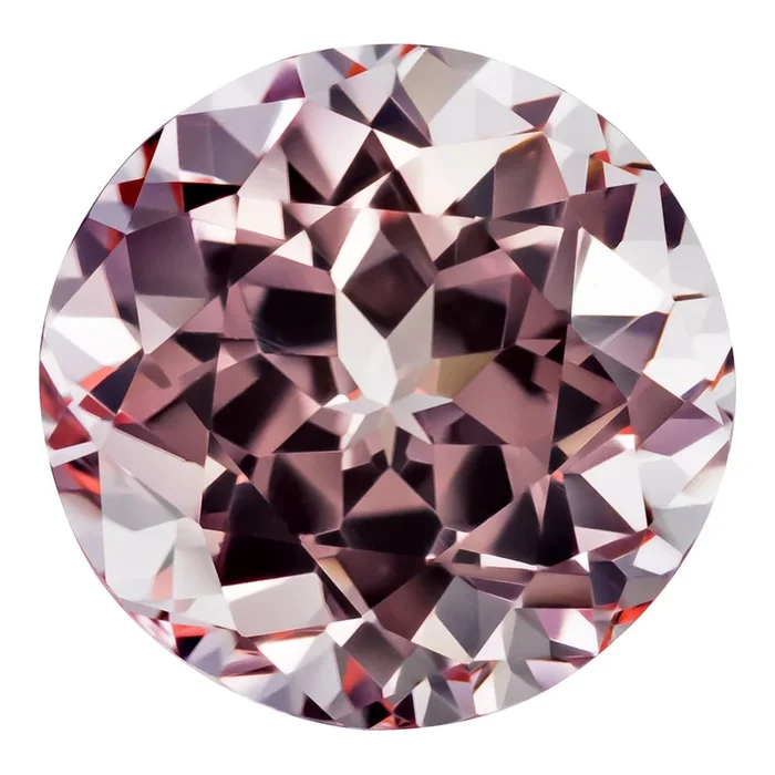 0.25 Carat Round Cut Lab-Created Pink Champagne Sapphire