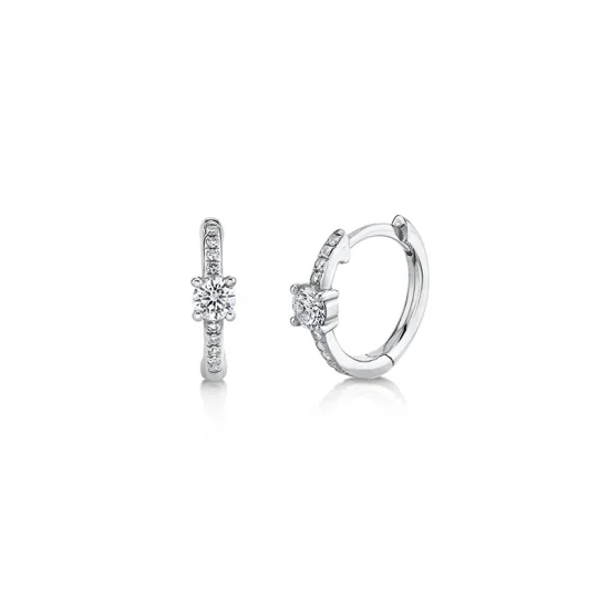 0.25CT DIAMOND HUGGIE EARRING