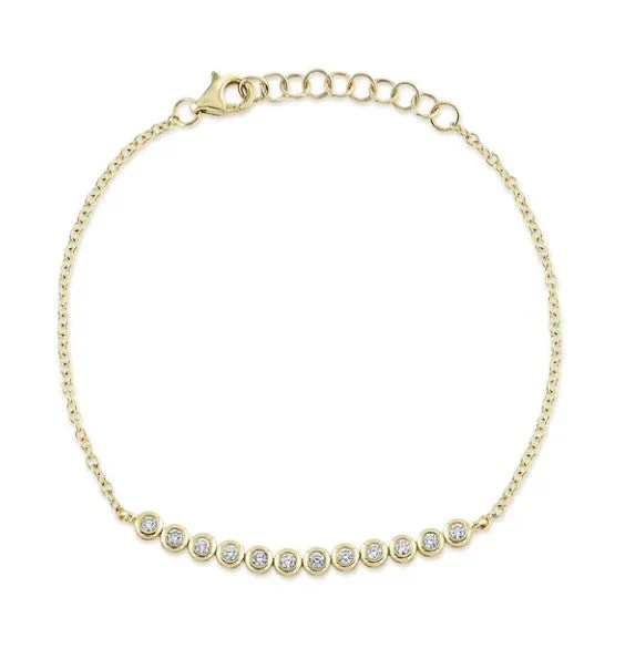 0.26CT DIAMOND BEZEL BRACELET