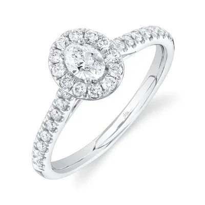 0.30CT-CTR(OVAL) 0.32CT-SIDE DIAMOND ENGAGEMENT RING