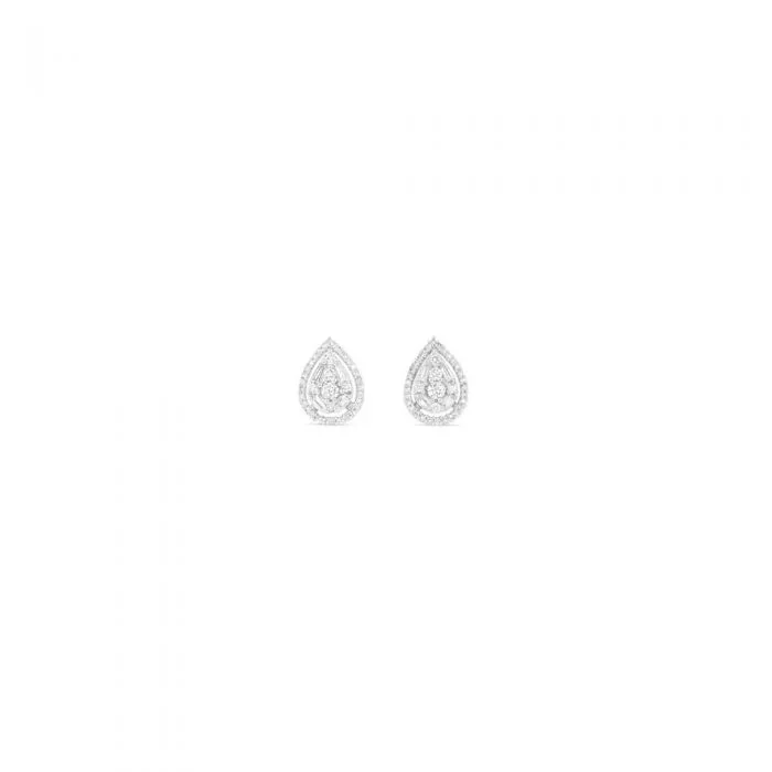 0.50ct Diamond Pear Shape Studs in 9ct White Gold
