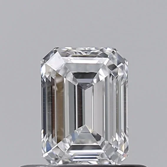 0.51 Carat Emerald Shaped, Ideal Cut, E Color, VS2 Clarity, IGI Certified Lab Grown Diamond