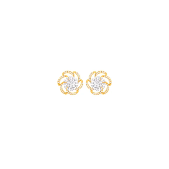 0.52Ct VVS/FG Diamond Earrings in 18K Gold