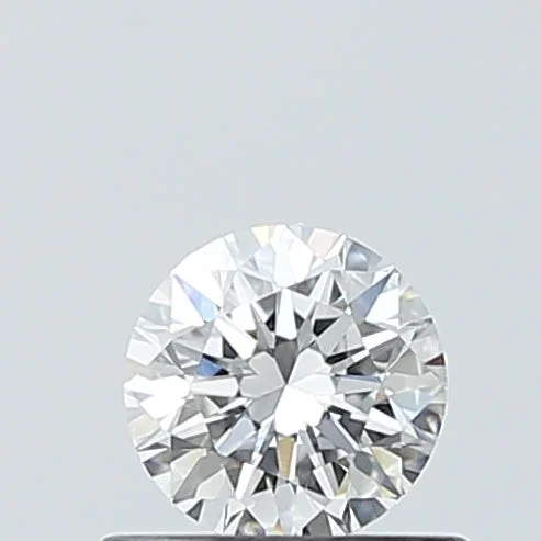 0.55 Carat Round Shaped, Excellent Cut, D Color, VVS2 Clarity, IGI Certified Lab Grown Diamond