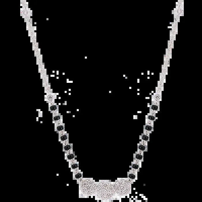 0.59Ct VVS/FG Diamond Mangalsutra in 18K White Gold