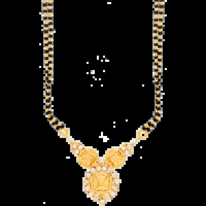 0.68Ct VVS/FG Diamond Mangalsutra in 18K Gold