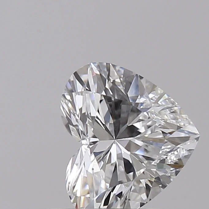 0.69 Carat Heart Shaped, Ideal Cut, D Color, VVS1 Clarity, IGI Certified Lab Grown Diamond
