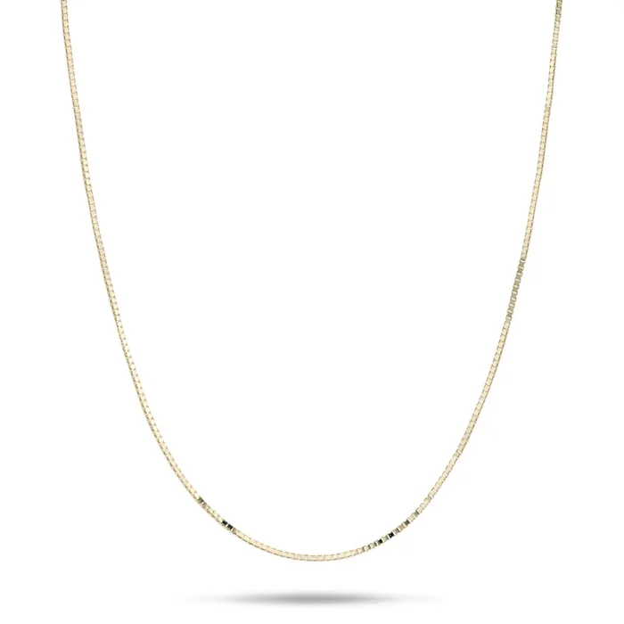 0.6mm Lite Box Chain in Gold