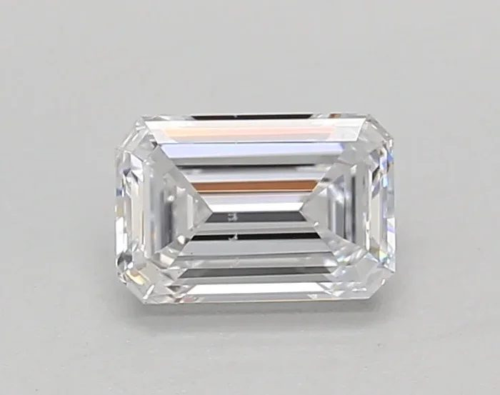 0.70 Carat Emerald Shaped, Ideal Cut, D Color, VS2 Clarity, IGI Certified Lab Grown Diamond