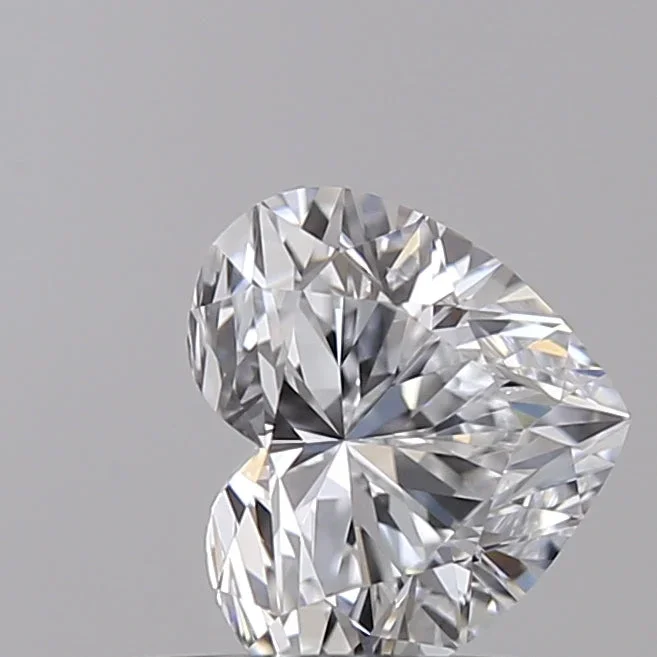 0.70 Carat Heart Shaped, Ideal Cut, D Color, VVS1 Clarity, IGI Certified Lab Grown Diamond