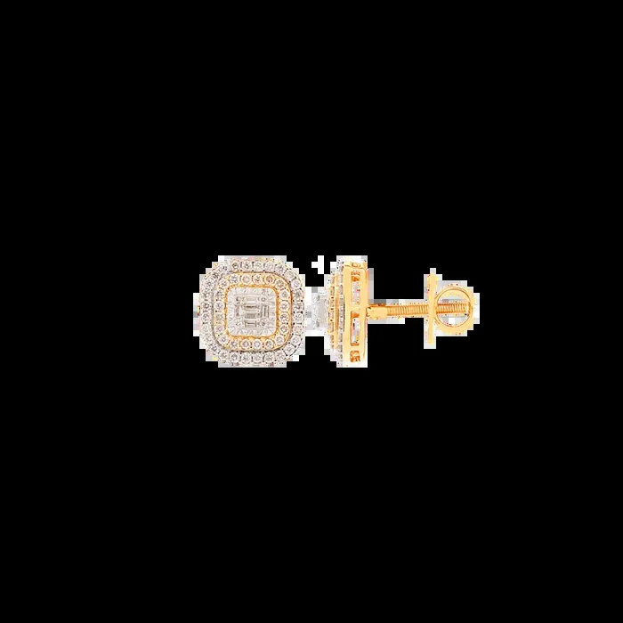 0.70Ct VS/SI-GHI Diamond Earrings in 18K Gold