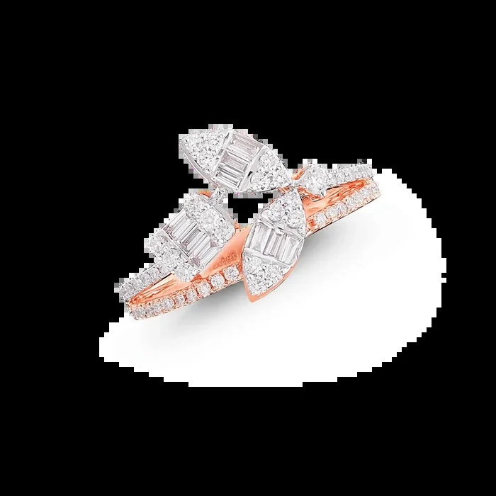 0.72CTW SI/IJ Diamond Ring in 14K Rose Gold