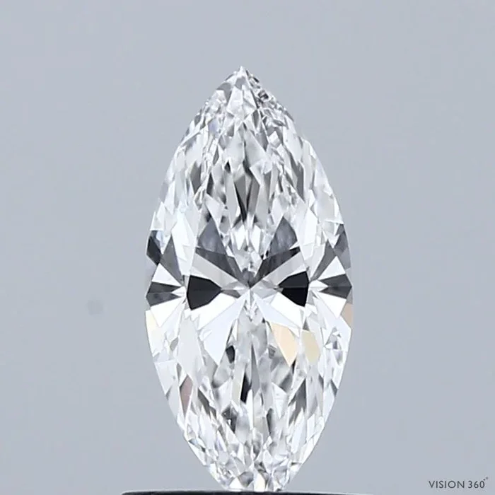 0.77 Carat Marquise Shaped, Ideal Cut, D Color, VS1 Clarity, IGI Certified Lab Grown Diamond