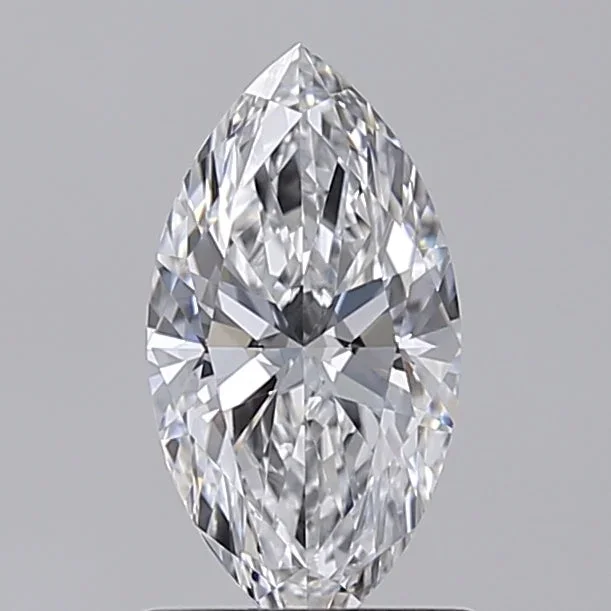 0.91 Carat Marquise Shaped, Ideal Cut, D Color, IF Clarity, IGI Certified Lab Grown Diamond