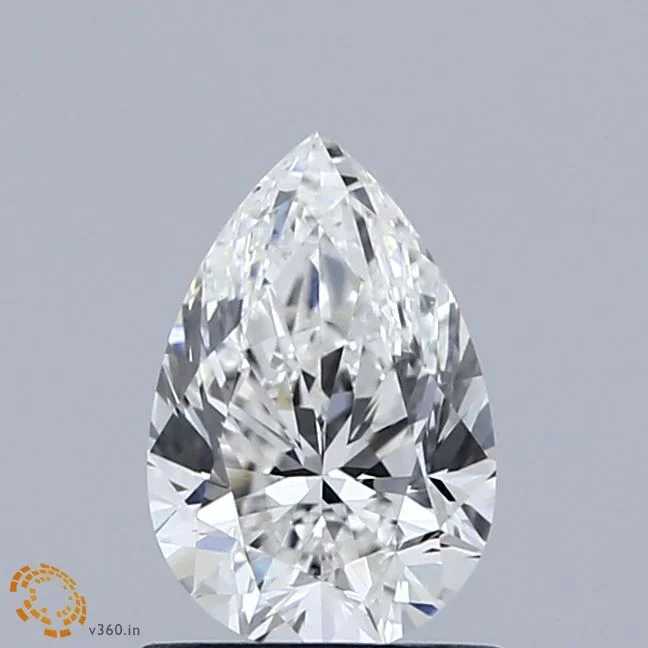 0.91 Carat Pear Shaped, Excellent Cut, E Color, VS1 Clarity, IGI Certified Lab Grown Diamond