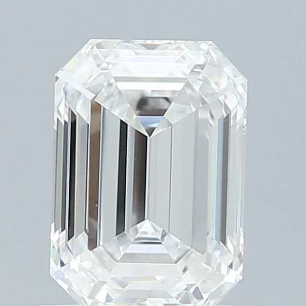 0.93 Carat Emerald Shaped, Very Good Cut, D Color, VVS1 Clarity, IGI Certified Lab Grown Diamond