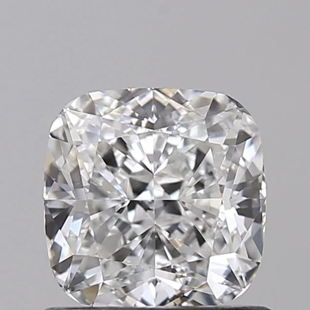 0.96 Carat Cushion Shaped, Ideal Cut, D Color, VVS1 Clarity, IGI Certified Lab Grown Diamond
