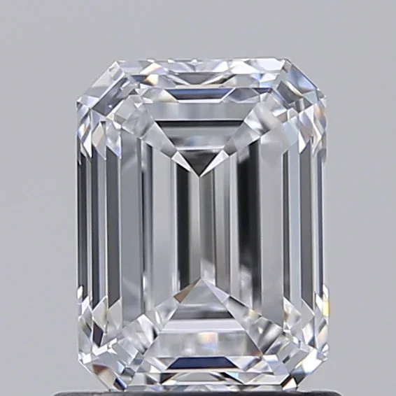 1.00 Carat Emerald Shaped, Ideal Cut, D Color, IF Clarity, IGI Certified Lab Grown Diamond