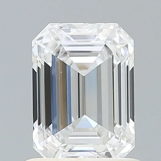 1.00 Carat Emerald Shaped, Ideal Cut, E Color, VVS2 Clarity, IGI Certified Lab Grown Diamond
