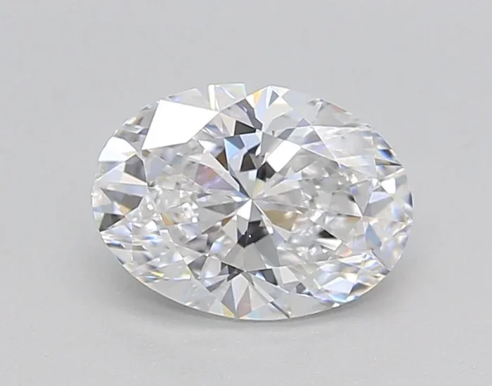 1.01 Carat Oval Shaped, Ideal Cut, D Color, VVS1 Clarity, GCAL Certified Lab Grown Diamond