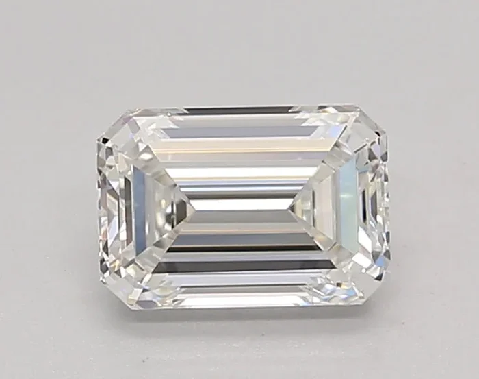 1.02 Carat Emerald Shaped, Ideal Cut, F Color, VVS1 Clarity, IGI Certified Lab Grown Diamond