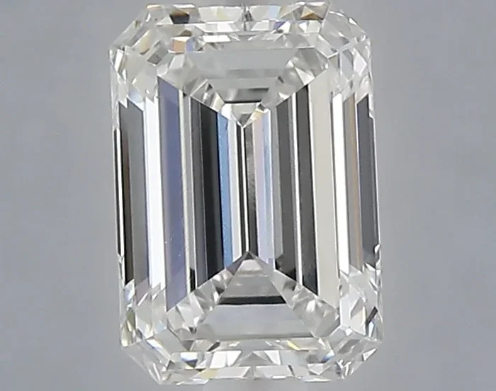 1.02 Carat Emerald Shaped, Ideal Cut, F Color, VVS2 Clarity, IGI Certified Lab Grown Diamond