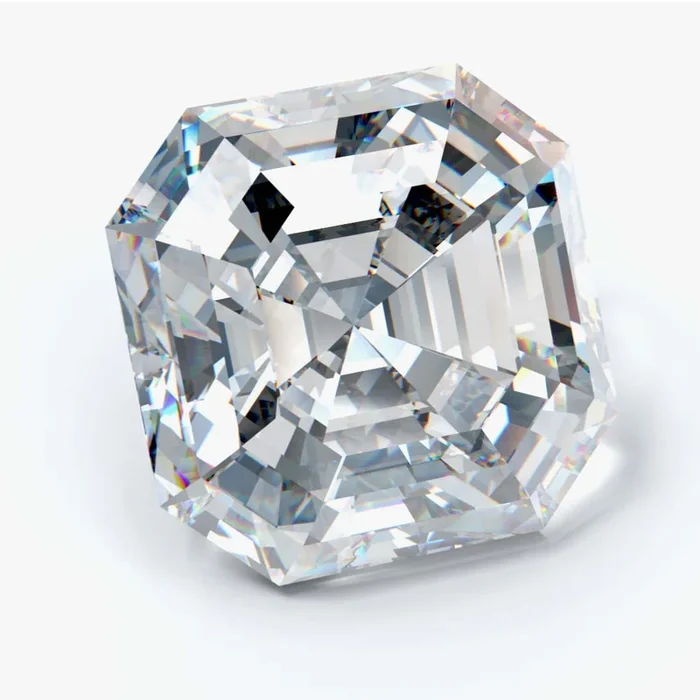 1.04 Carat Asscher Shaped, Ideal Cut, E Color, VS2 Clarity, IGI Certified Lab Grown Diamond
