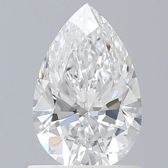 1.05 Carat Pear Shaped, Ideal Cut, D Color, VVS2 Clarity, IGI Certified Lab Grown Diamond