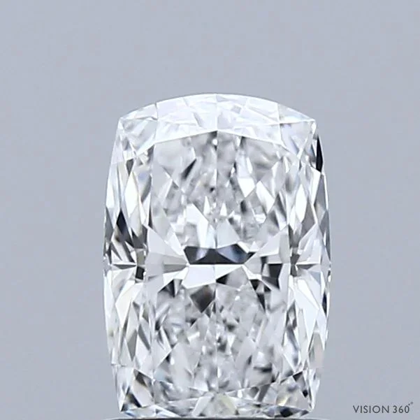 1.07 Carat Cushion Shaped, Ideal Cut, D Color, VVS2 Clarity, IGI Certified Lab Grown Diamond