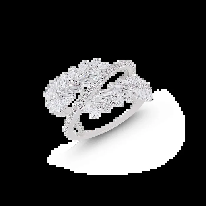1.07Ct VVS/FG Diamond Ring in 18K White Gold
