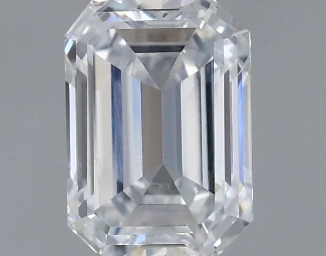 1.08 Carat Emerald Shaped, Excellent Cut, D Color, VVS1 Clarity, IGI Certified Lab Grown Diamond