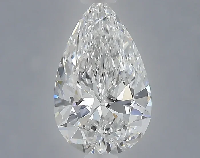 1.08 Carat Pear Shaped, Ideal Cut, E Color, VS1 Clarity, IGI Certified Lab Grown Diamond
