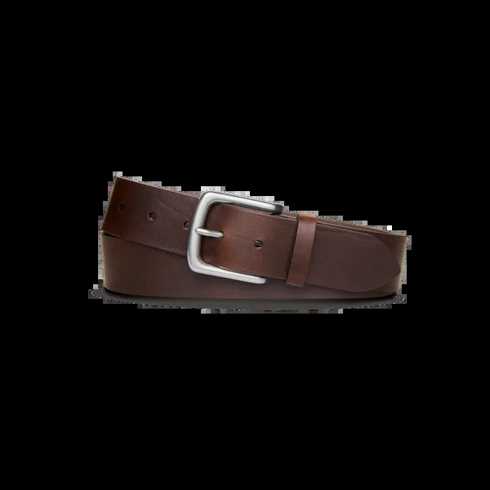1 1/2″ Essential Belt Natural Leather – Dark Brown