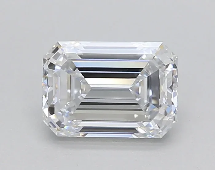 1.19 Carat Emerald Shaped, Ideal Cut, D Color, VVS2 Clarity, IGI Certified Lab Grown Diamond