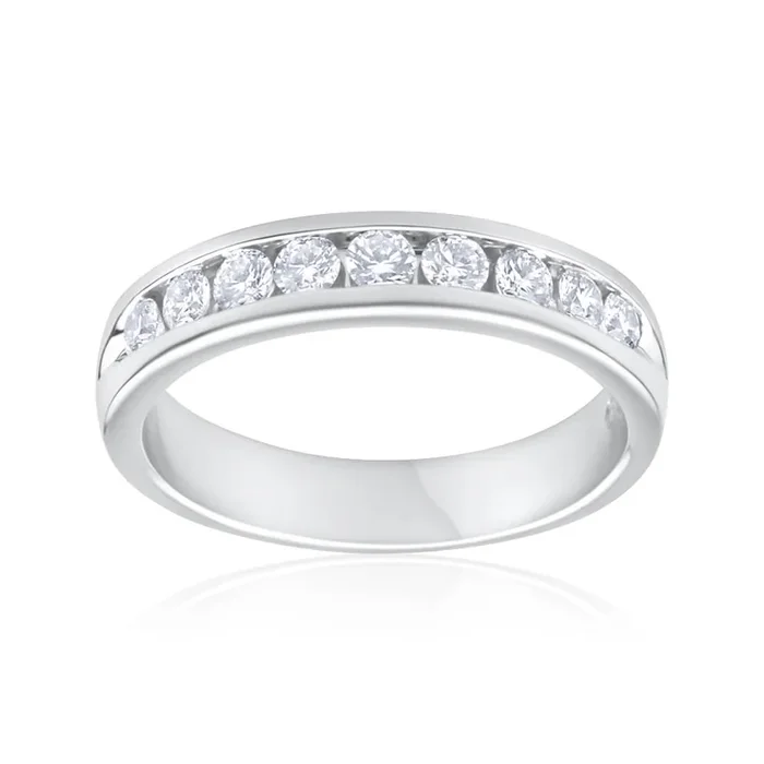 1/2 Carat Flawless Cut 18ct White Gold Diamond Ring