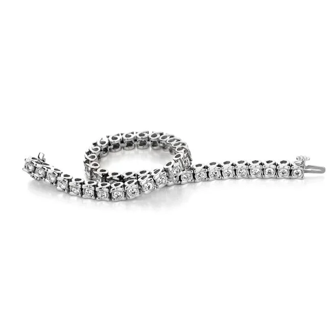 1/2 CTW Natural Diamond 8-inch Tennis Bracelet in 10KT White Gold