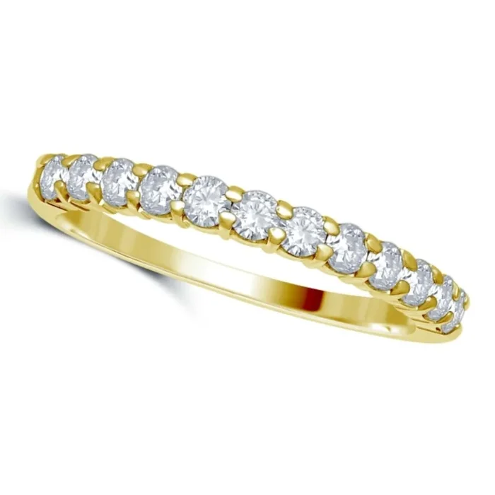 1/2 CTW Natural Diamond Wedding Ring in 14KT Yellow Gold