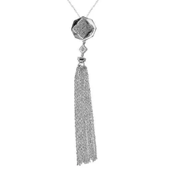 1/20 CTW Natural Diamond 18-inch Pendant in Sterling Silver