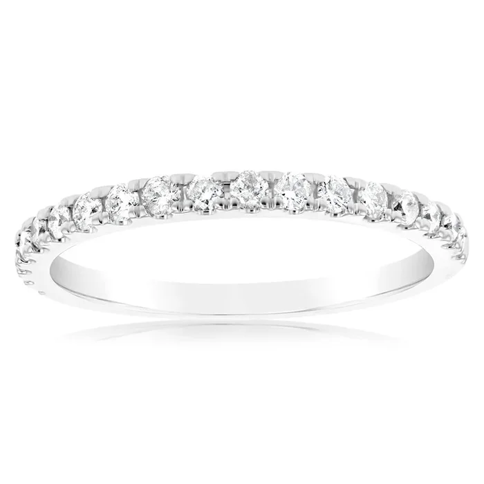 1/3 Carat Diamond Eternity Ring in 10ct White Gold