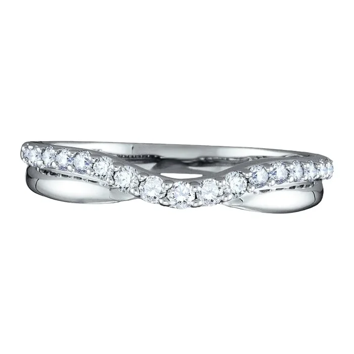 1/4 CTW Natural Diamond Ring in 14KT White Gold