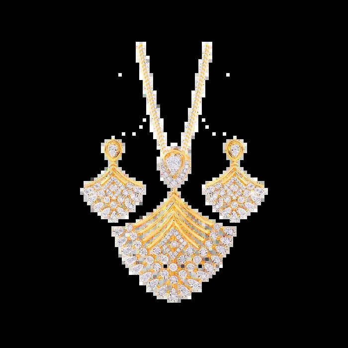 1.45Ct VVS/FG Diamond Pendant Set in 18K Gold