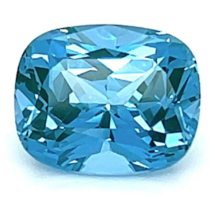 1.79 Carat Cushion Cut Lab-Created Paraiba Teal Spinel