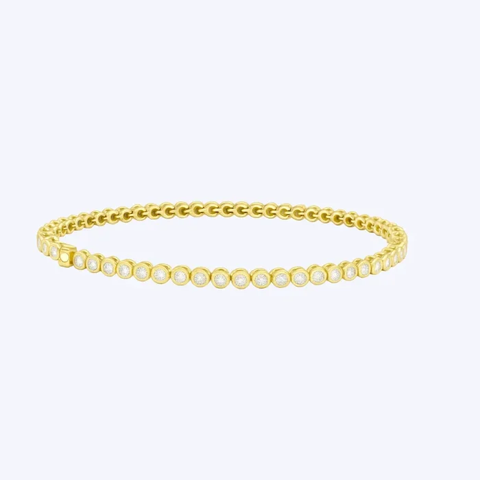 1.87ctw Bezel Diamond Tennis Bracelet