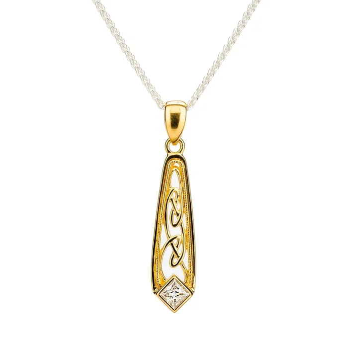 10k Gold Window to the Soul Pendant-Moissanite