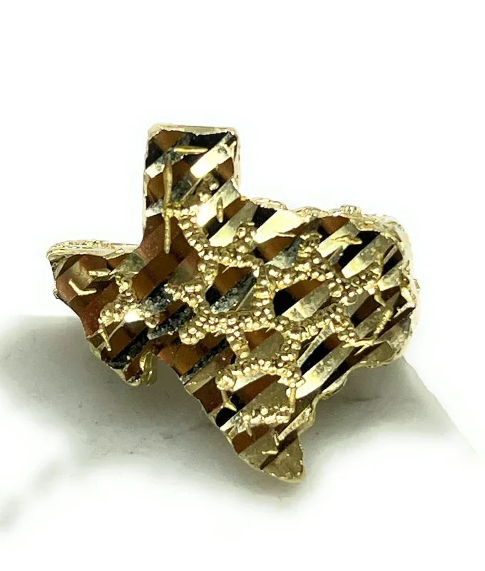 10k Solid Gold TEXAS Nugget Ring