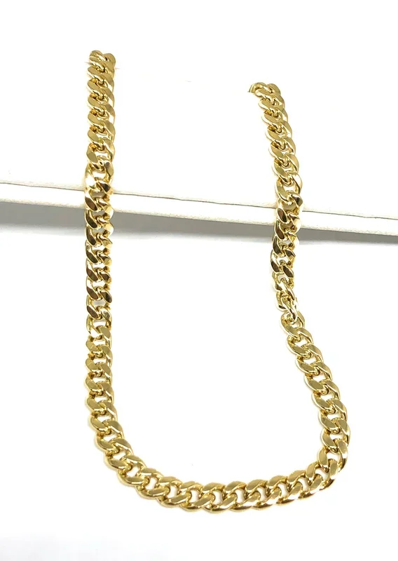 10k Solid Gold Yellow Miami Cuban Link Brracelet/Anklet 6-10 inch 4.5mm Width