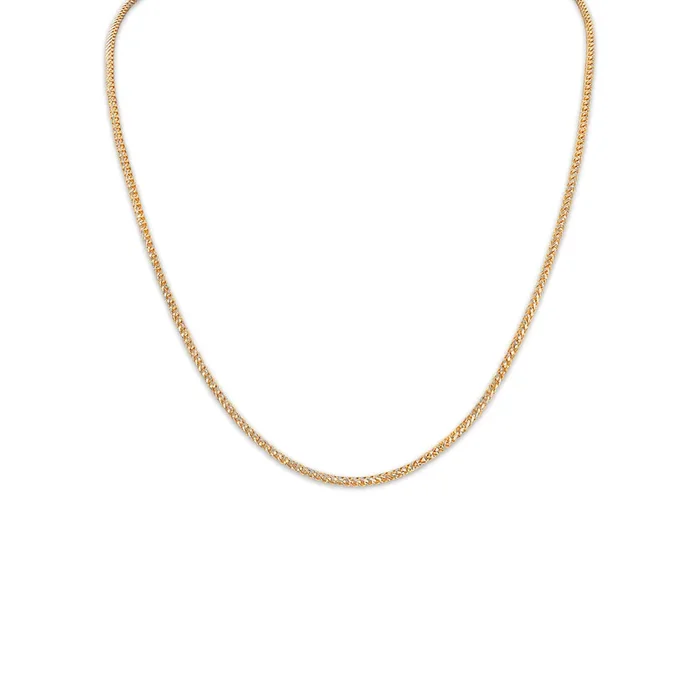 10KT Gold 20-inch 2MM Rounded Cylinder Chain