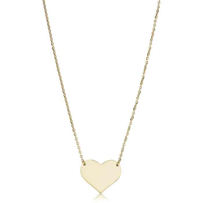 10KT Yellow Gold 18-inch 14MM Heart Fashion Pendant